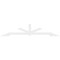 Ekena Millwork Vanguard Architectural Grade PVC Gable Bracket, 108"W x 22 1/2"H x 2"D x 4"F, 5/12 Pitch GBP108X23X0204VAN00 - alternate 2